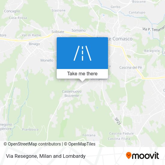 Via Resegone map