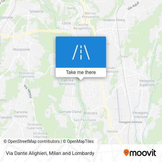 Via Dante Alighieri map