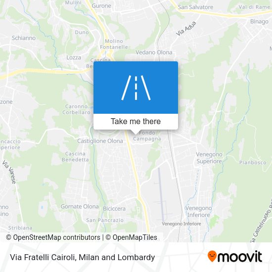 Via Fratelli Cairoli map