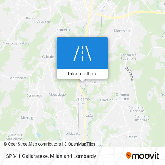 SP341 Gallaratese map