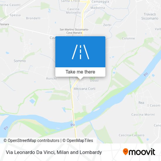 Via Leonardo Da Vinci map