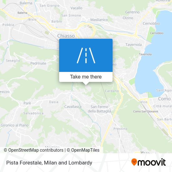 Pista Forestale map