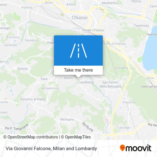Via Giovanni Falcone map
