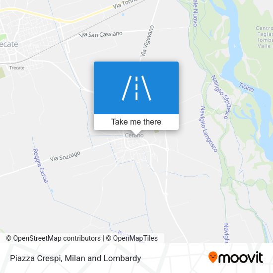 Piazza Crespi map