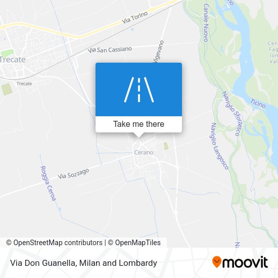 Via Don Guanella map