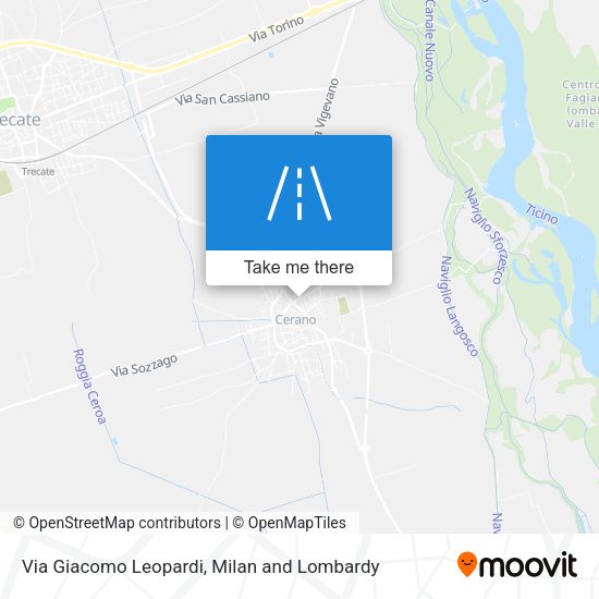 Via Giacomo Leopardi map