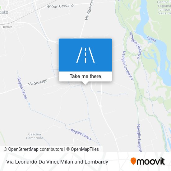 Via Leonardo Da Vinci map
