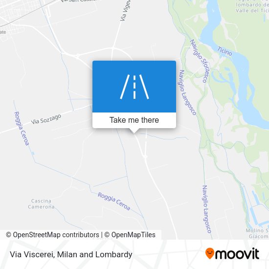 Via Viscerei map