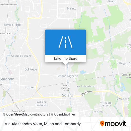Via Alessandro Volta map