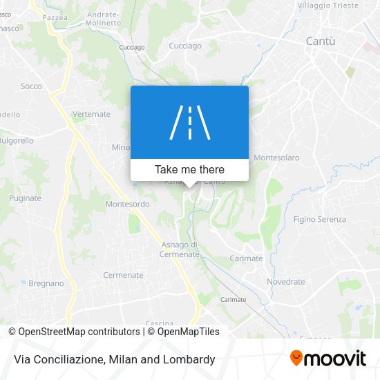 Via Conciliazione map
