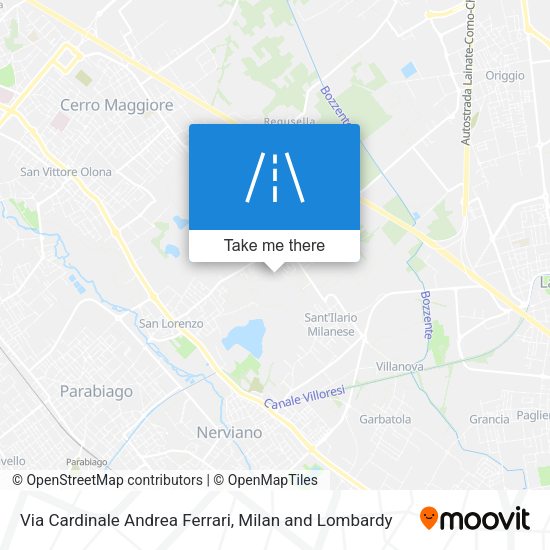 Via Cardinale Andrea Ferrari map