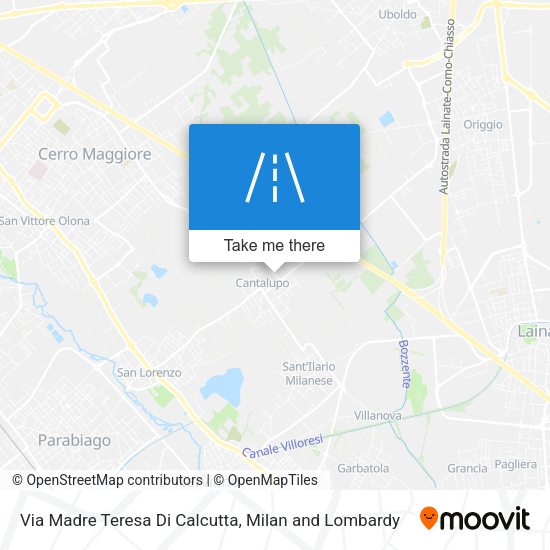 Via Madre Teresa Di Calcutta map