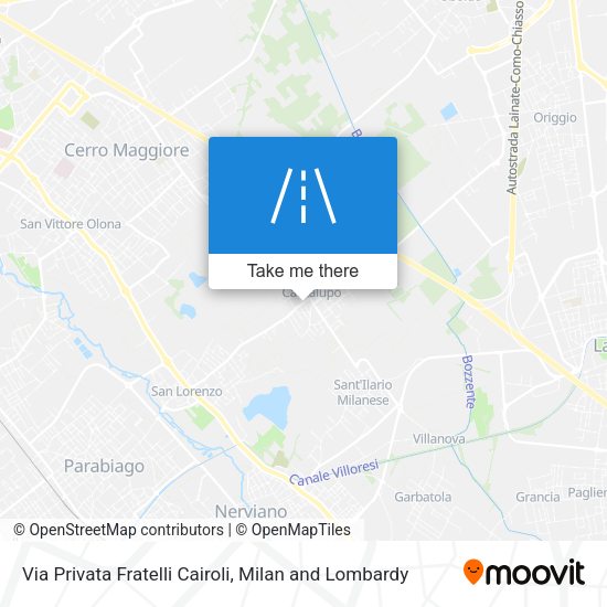 Via Privata Fratelli Cairoli map