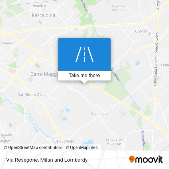 Via Resegone map