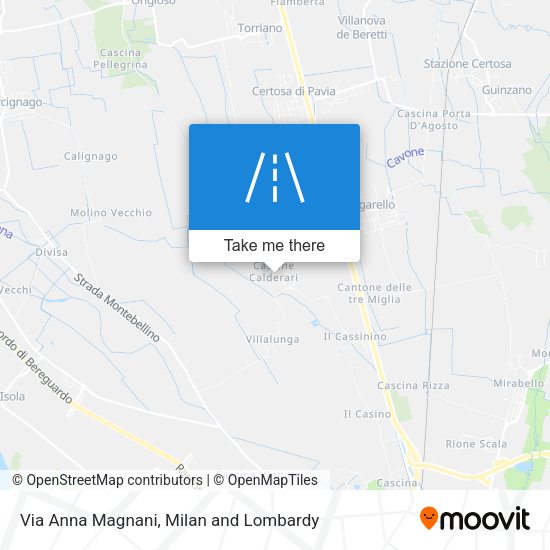 Via Anna Magnani map