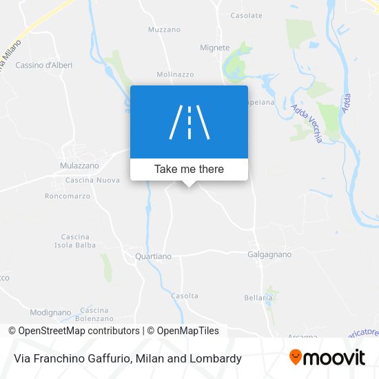 Via Franchino Gaffurio map