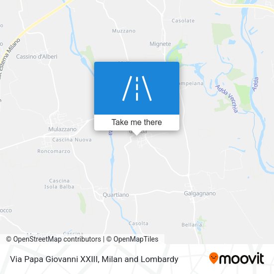 Via Papa Giovanni XXIII map