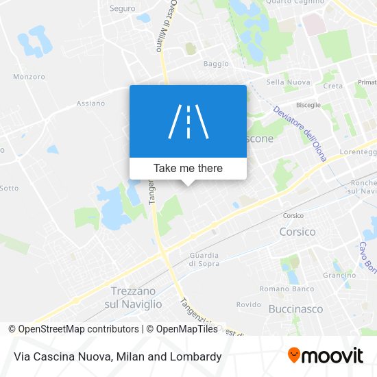 Via Cascina Nuova map