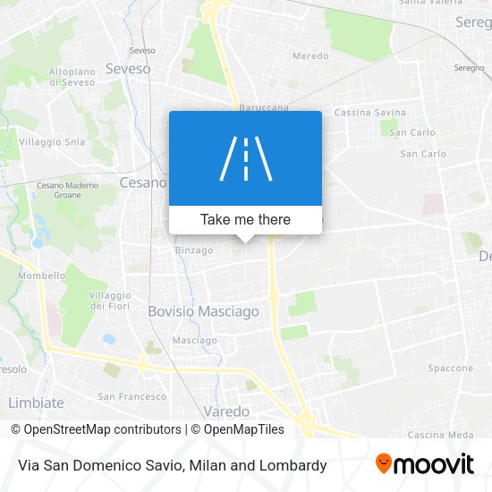 Via San Domenico Savio map