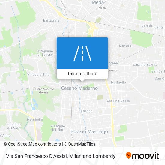 Via San Francesco D'Assisi map
