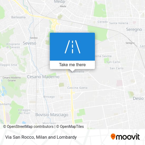 Via San Rocco map