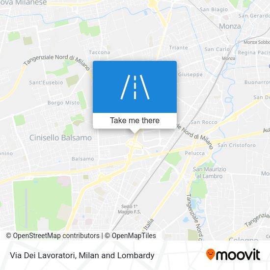 Via Dei Lavoratori map