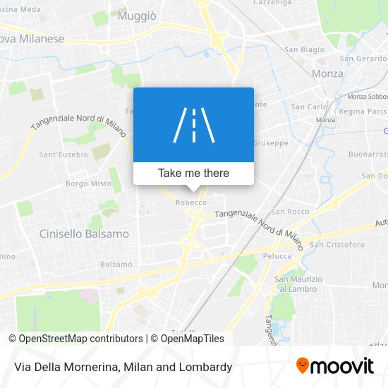 Via Della Mornerina map