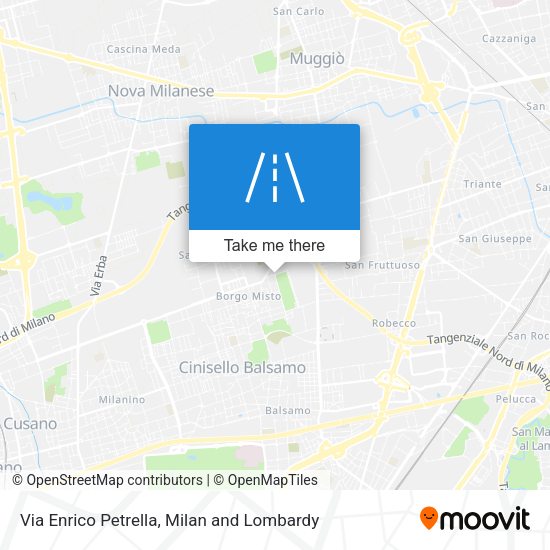 Via Enrico Petrella map