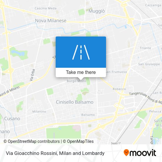 Via Gioacchino Rossini map