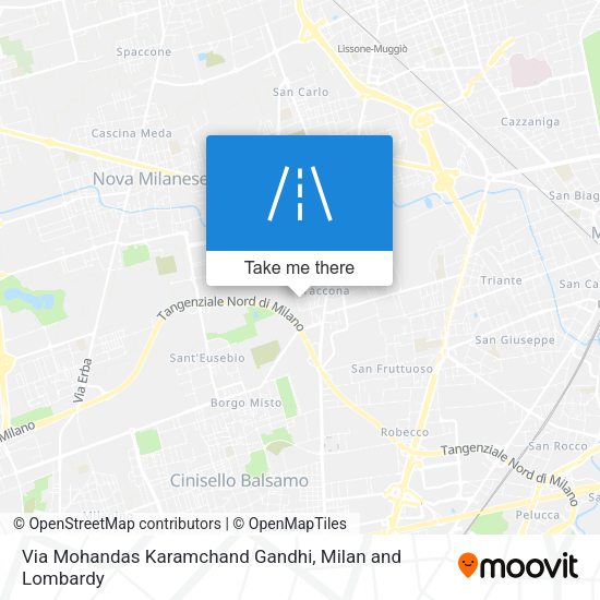Via Mohandas Karamchand Gandhi map