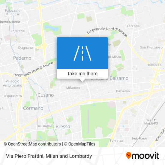 Via Piero Frattini map