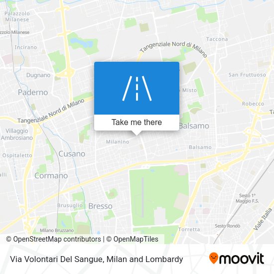 Via Volontari Del Sangue map