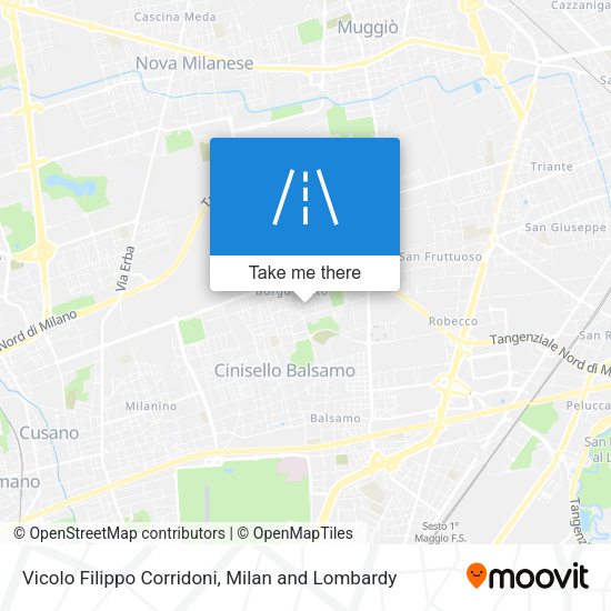 Vicolo Filippo Corridoni map