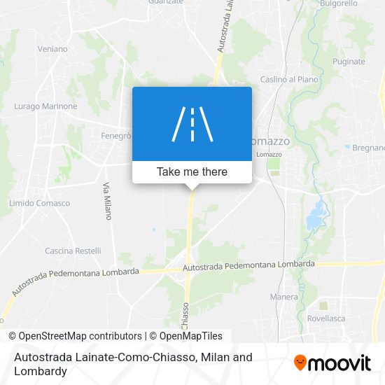 Autostrada Lainate-Como-Chiasso map