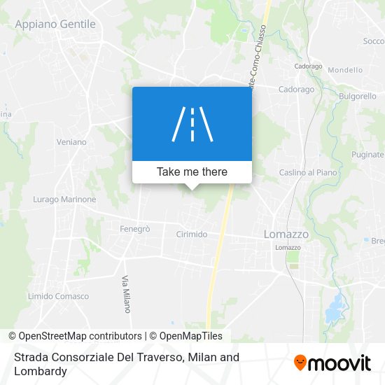 Strada Consorziale Del Traverso map
