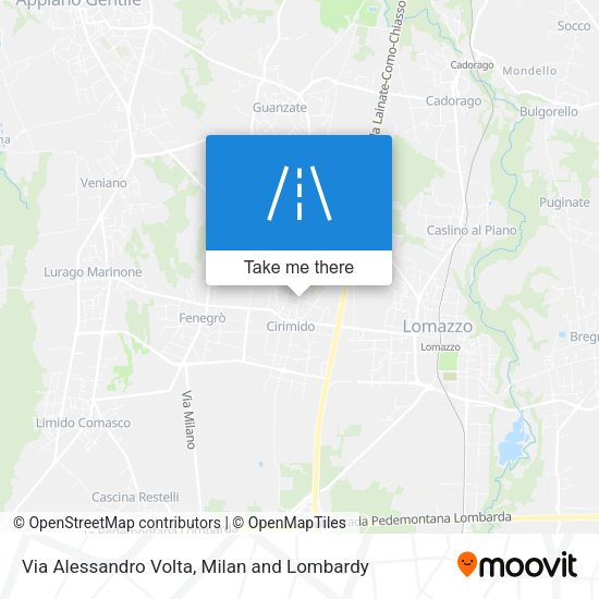 Via Alessandro Volta map
