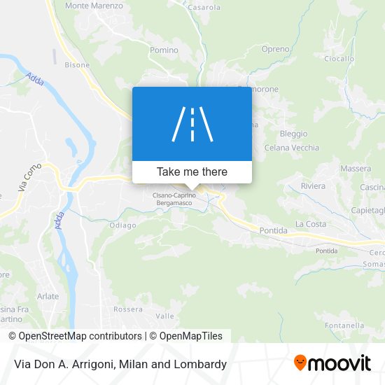 Via Don A. Arrigoni map