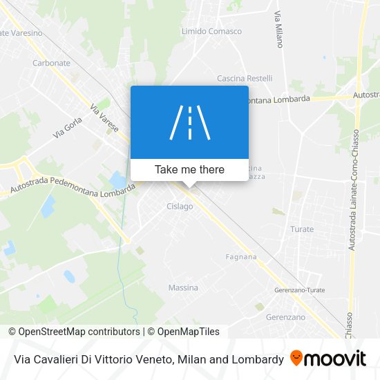 Via Cavalieri Di Vittorio Veneto map