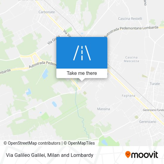 Via Galileo Galilei map