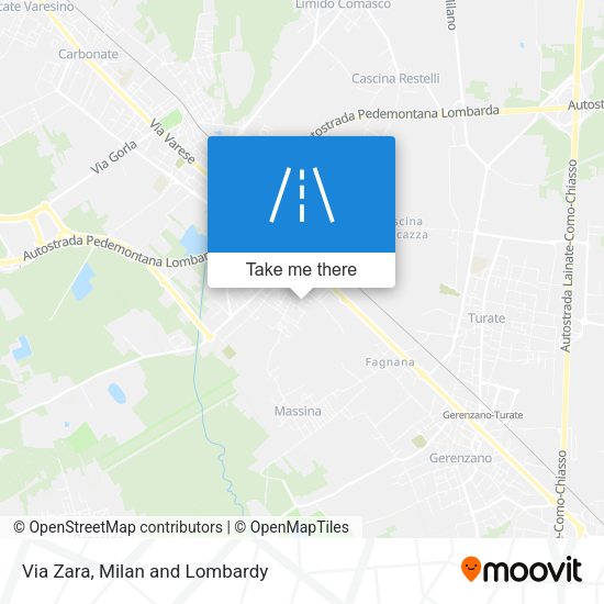 Via Zara map