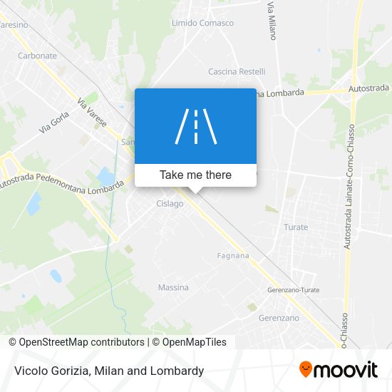 Vicolo Gorizia map