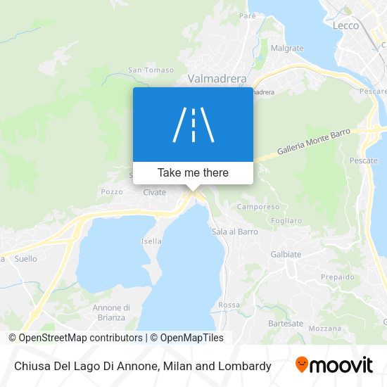Chiusa Del Lago Di Annone map