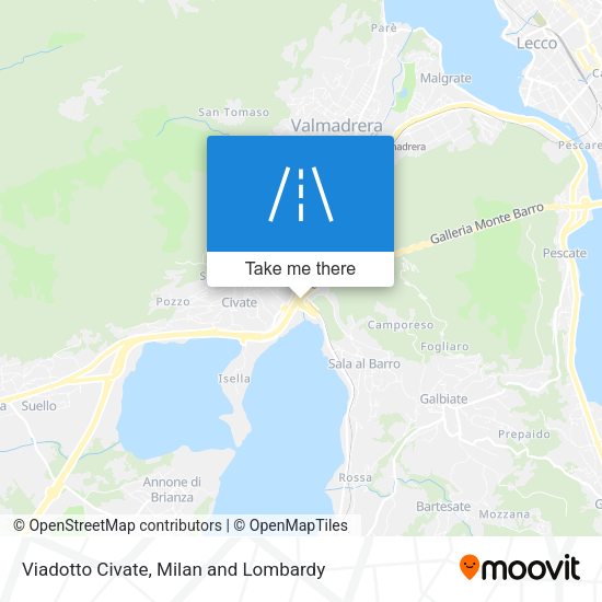 Viadotto Civate map
