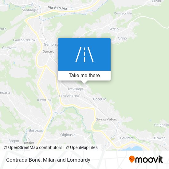 Contrada Bonè map