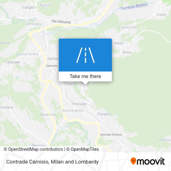 Contrada Carnisio map