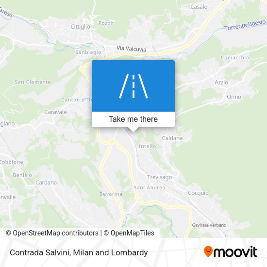 Contrada Salvini map