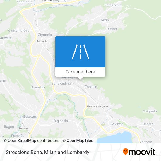 Streccione Bone map