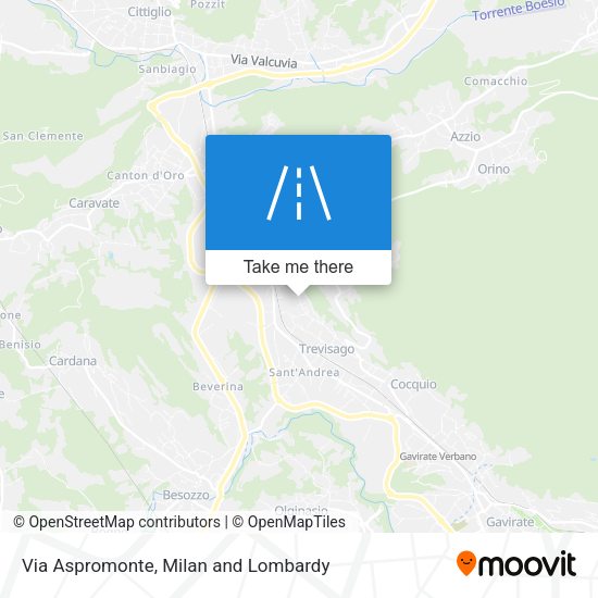 Via Aspromonte map