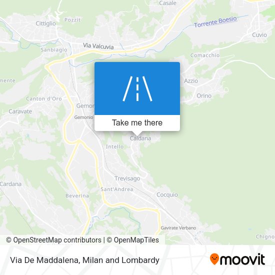 Via De Maddalena map