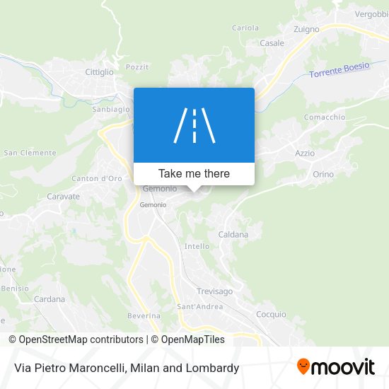 Via Pietro Maroncelli map